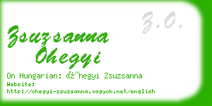 zsuzsanna ohegyi business card